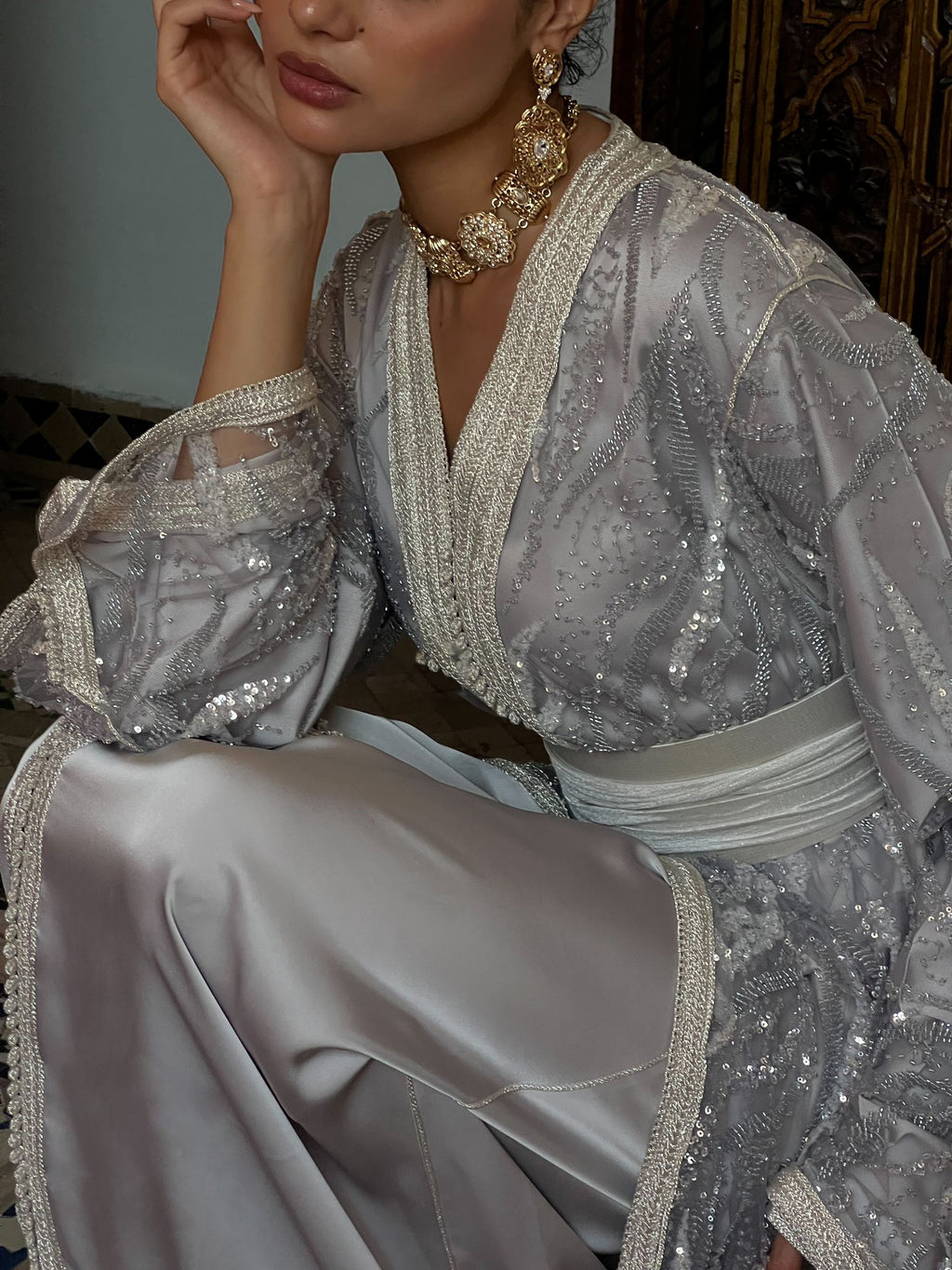 Takchita elie saab silver