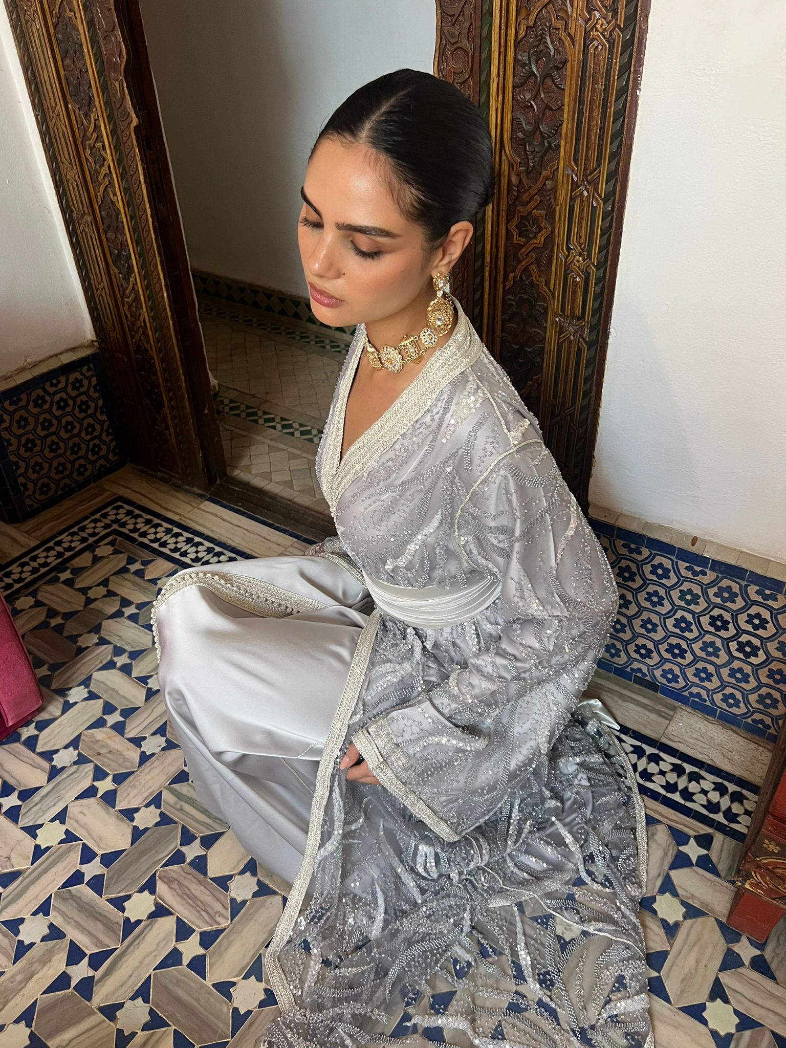 Takchita elie saab silver